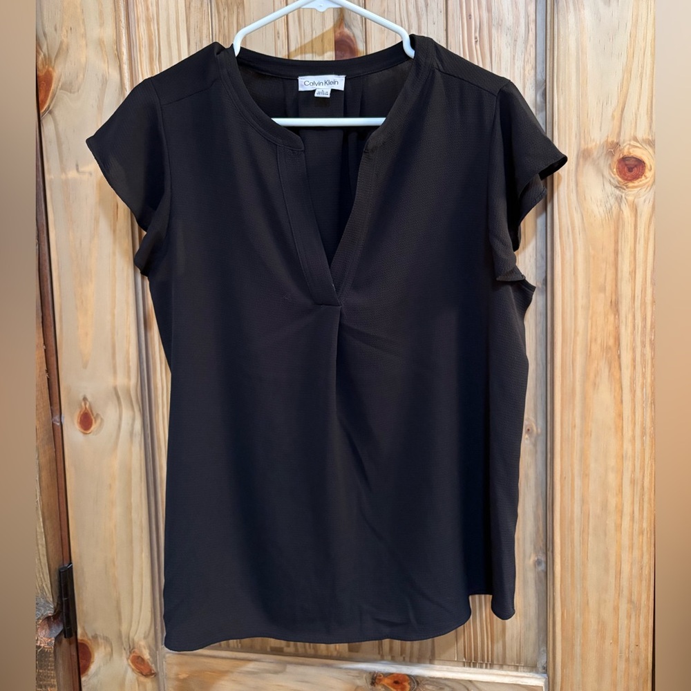 Calvin Klein Women's Elegant Black Blouse